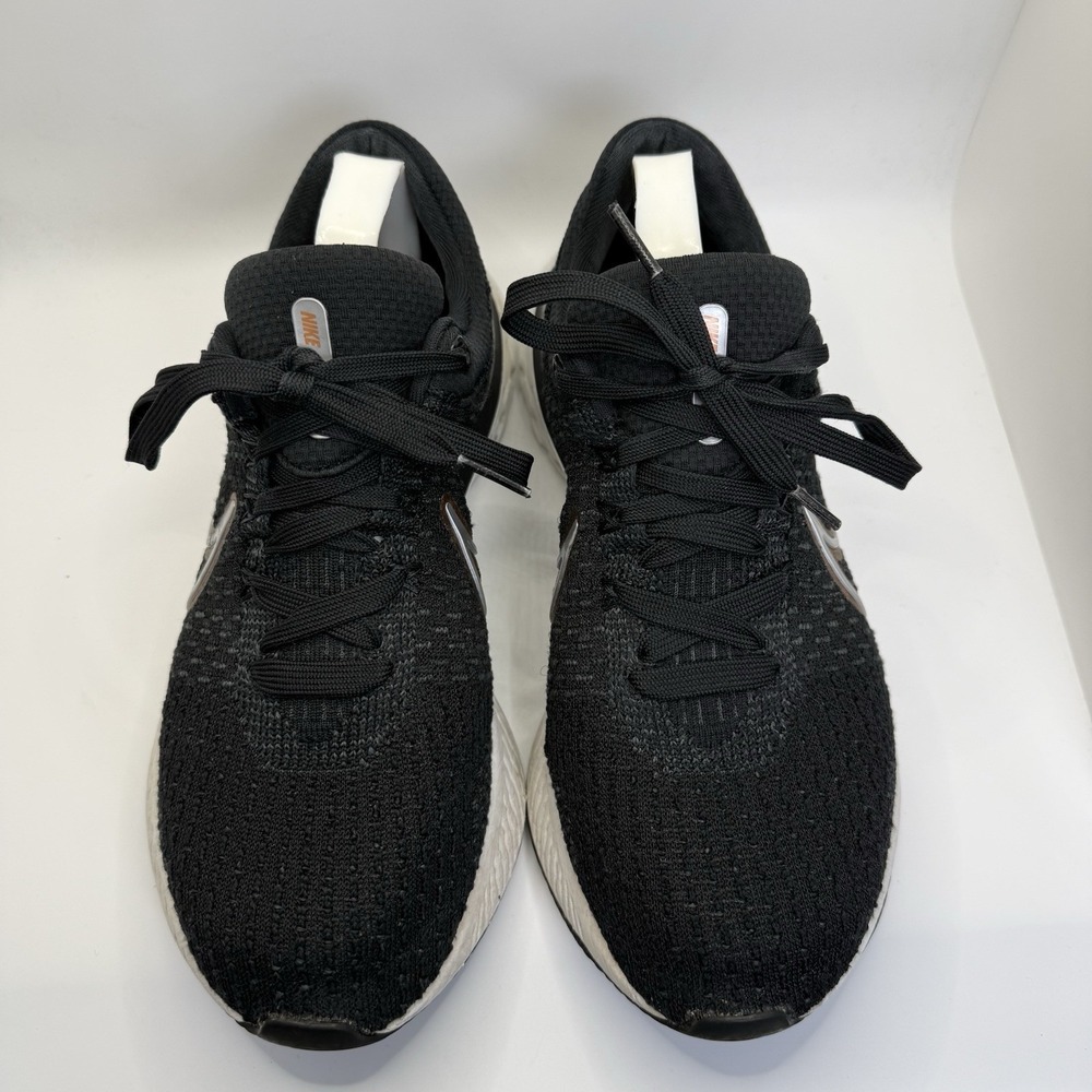 Nike React Infinity Run Flyknit 3 Womens Sz 9.5 Black Metallic Copper DD3024-009 - Picture 3 of 11